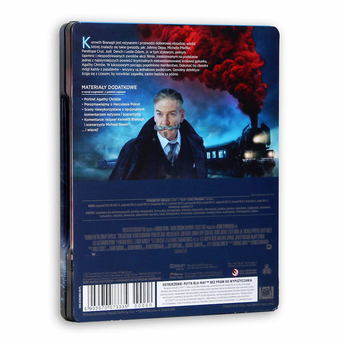 Morderstwo w Orient Expressie Steelbook Blu-ray Disc - Branagh Kenneth