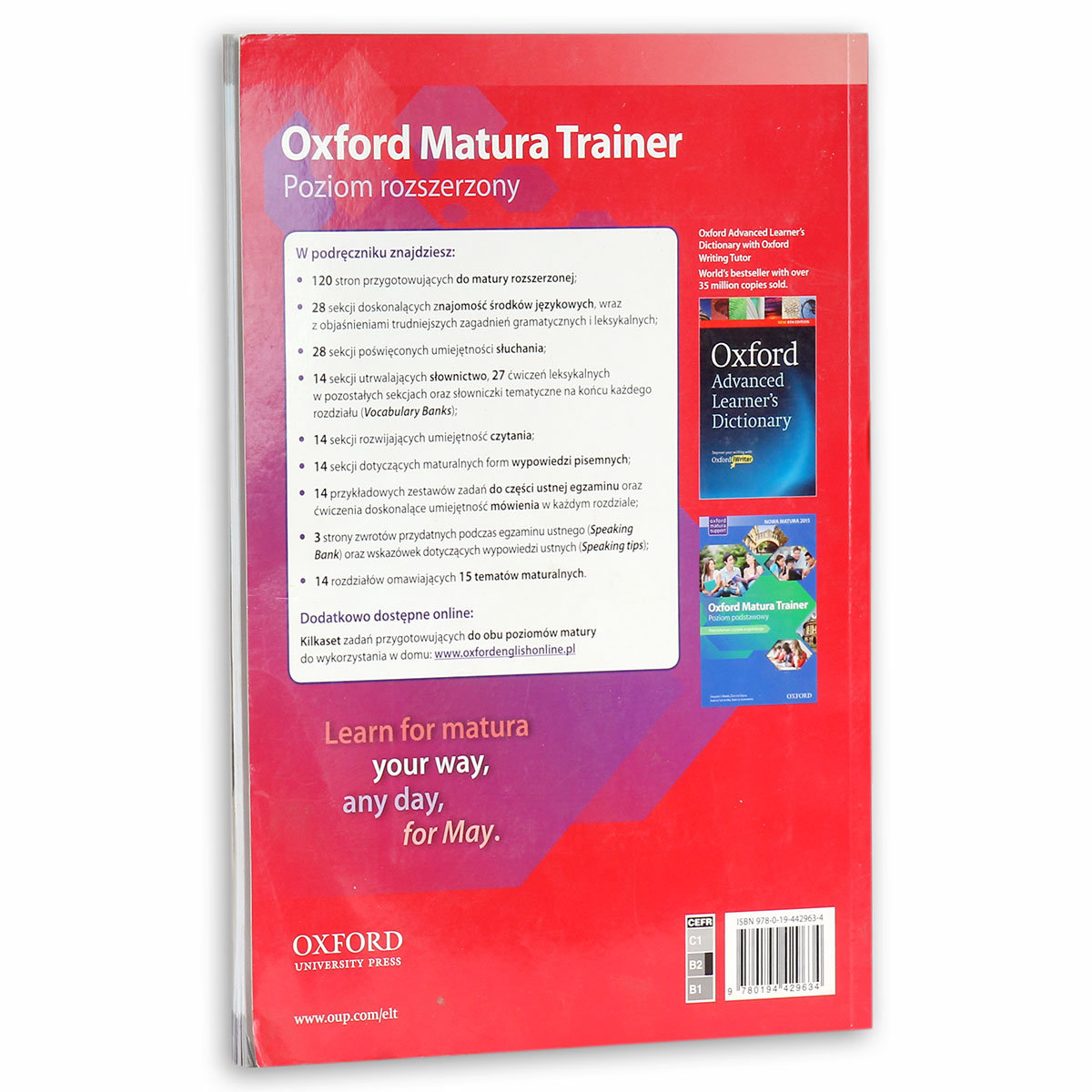 Oxford Matura Trainer Poziom Rozszerzony Egzamin Próbny 1 Odpowiedzi Język angielski. Oxford matura trainer - Harding Rachel | Książka w