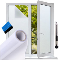 152x300cm Folia Matowa Na Szybę Mleczna Mrożona Szroniona Na Balkon Okna