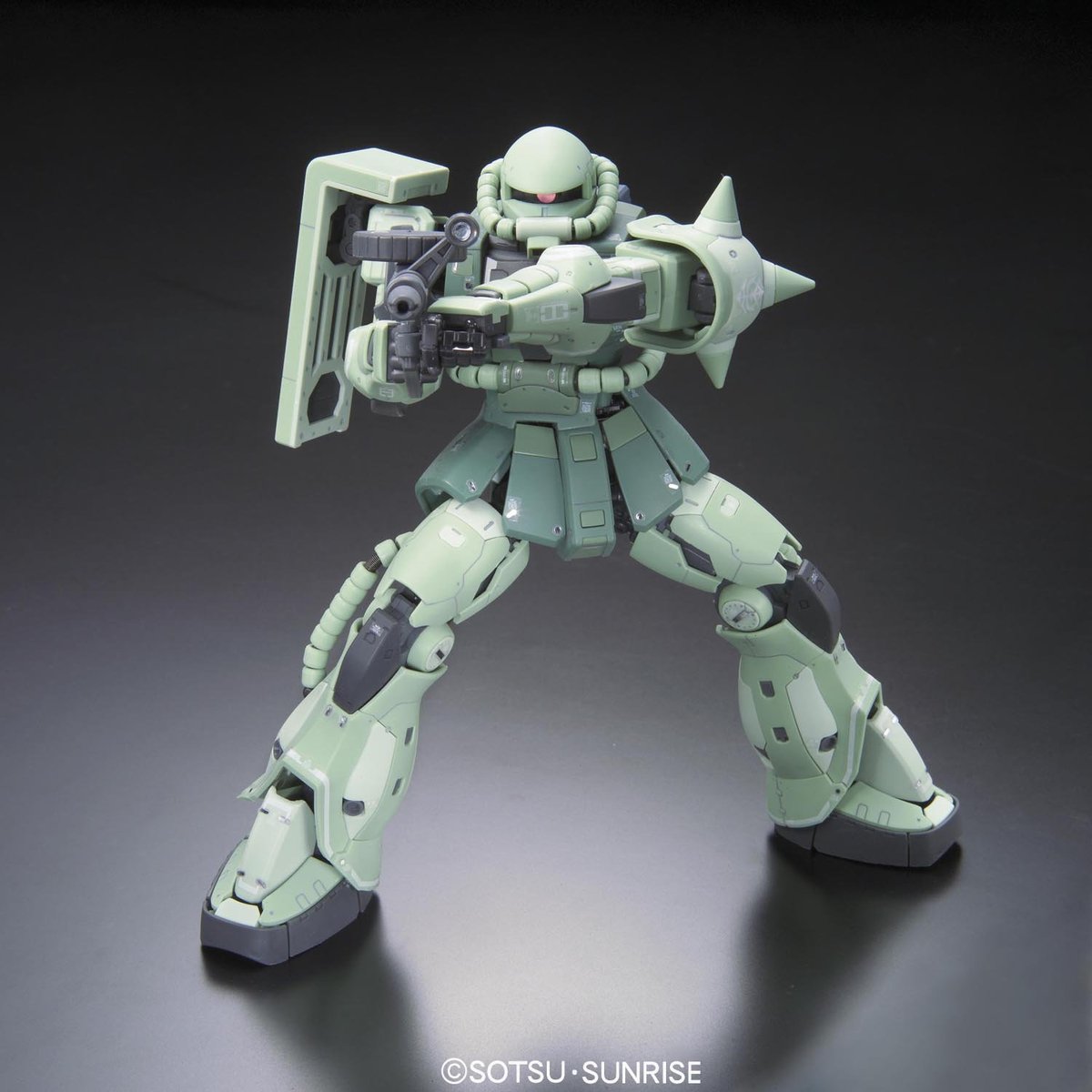 Gunpla, figurka MS-06F Zaku II, RG 1/144 - Mobile Suit Gundam