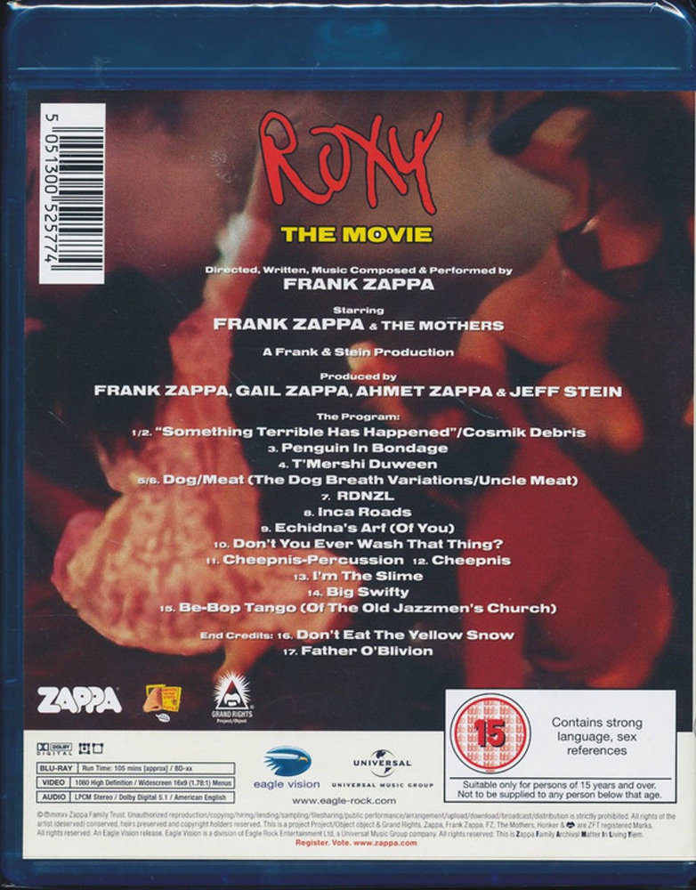 Roxy The Movie - Zappa Frank | Muzyka Sklep EMPIK.COM