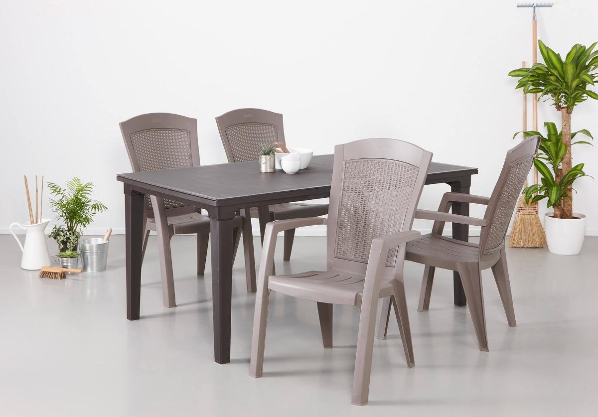 Krzesło ogrodowe Minnesota Dining, cappuccino, 65x61x99 cm Krzesło ogrodowe Minnesota Dining