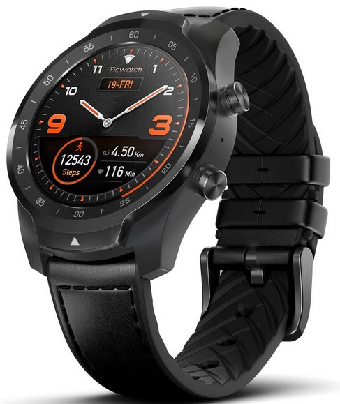 ticwatch e shadow black