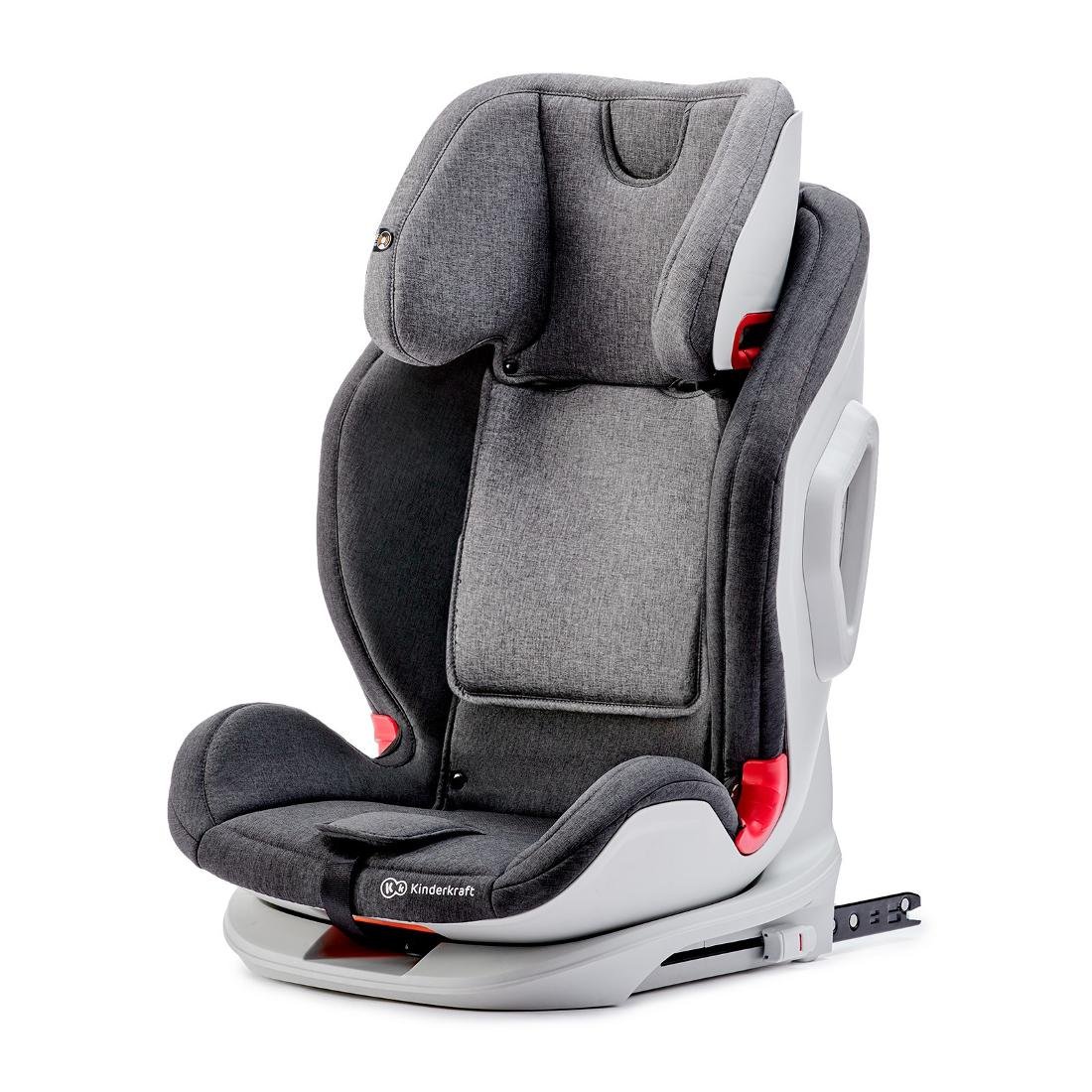 Kinderkraft, 3, Fotelik samochodowy, IsoFix, 936 kg, Black/Grey
