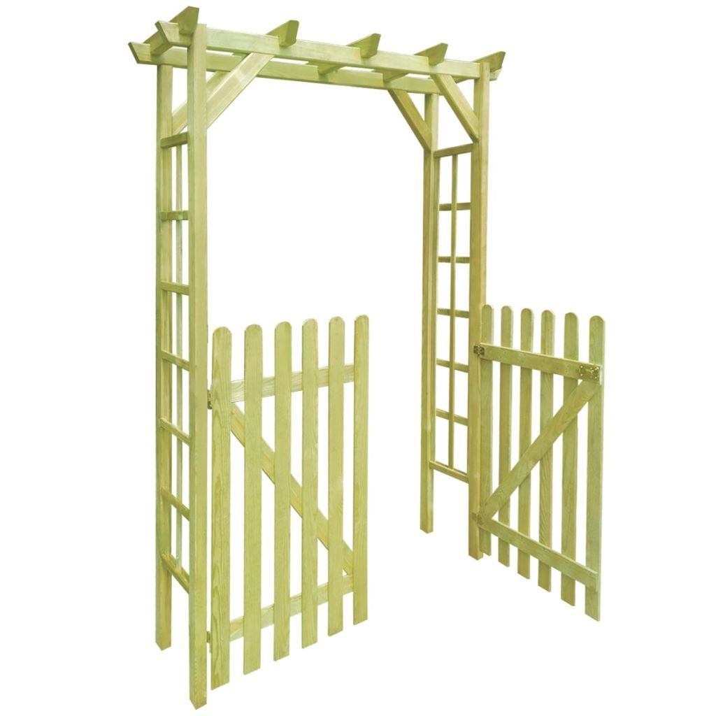 Pergola z furtką, brązowa, 150x50x200 cm MWGROUP Sklep