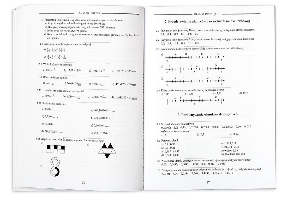 Zbiór zadań z matematyki dla uczniów klas 4-6. Zadania dostosowane do