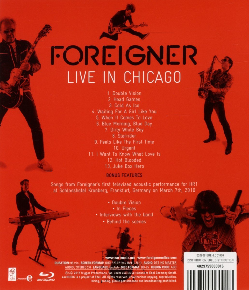 Live In Chicago Foreigner Muzyka Sklep