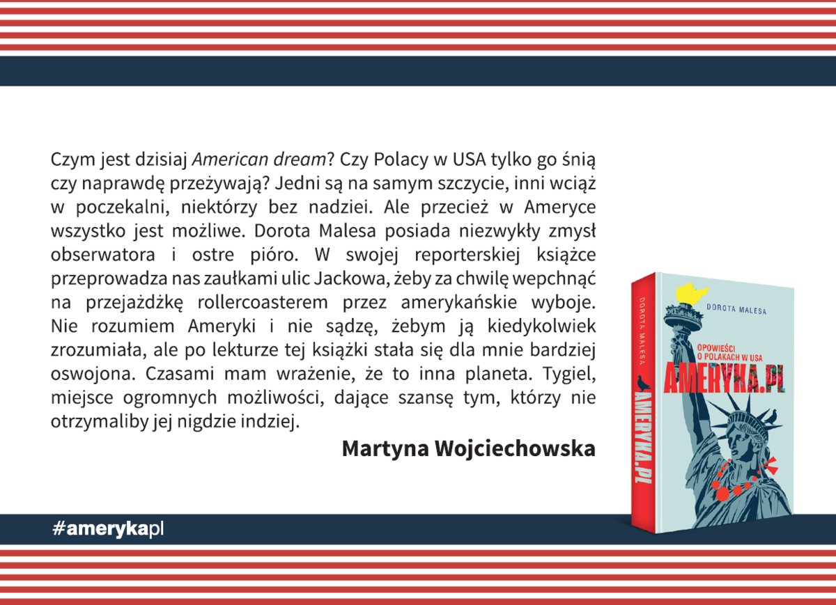 Ameryka.pl. Opowieści o Polakach w USA - Malesa Dorota | Książka w