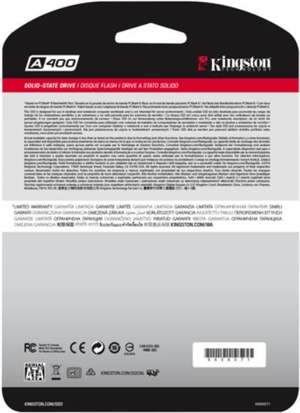 新品 Kingston A400 480GB SSD 2.5インチ2個セット Kingston 480GB 2,5