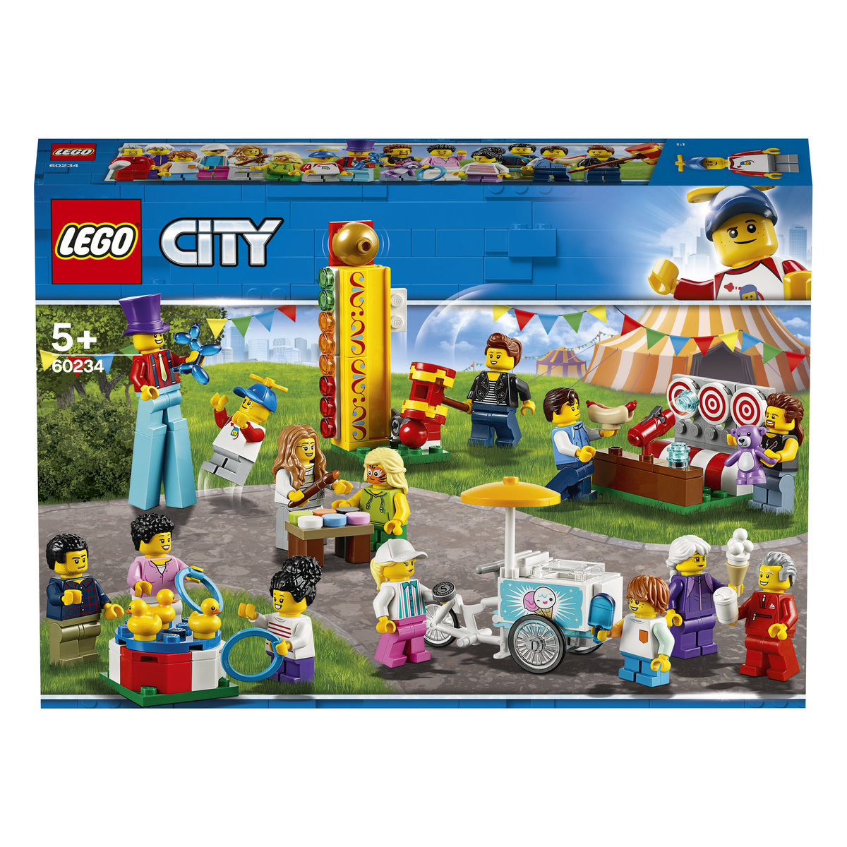 LEGO City, Klocki Wesołe Miasteczko, Zestaw Minifigurek, 60234 - LEGO ...