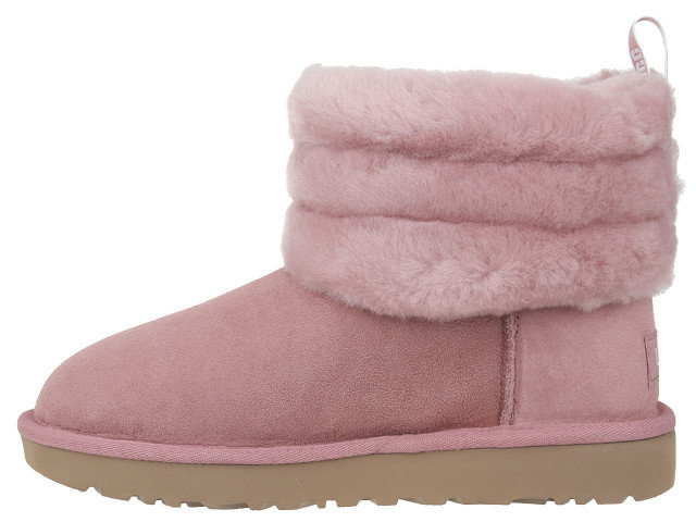 Pink fluff quilted best sale uggs