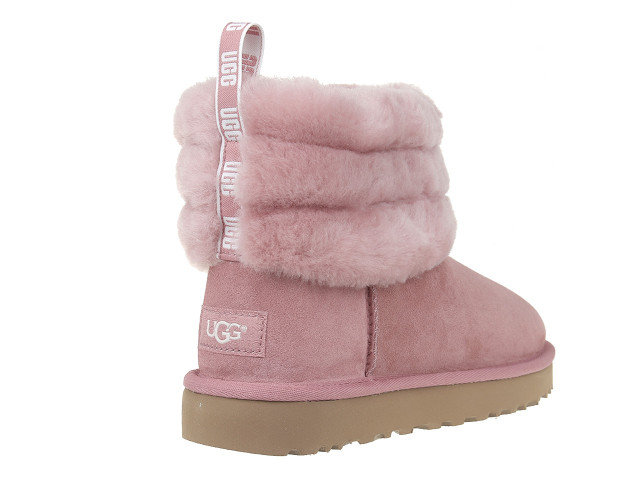 Fluff mini clearance quilted uggs pink