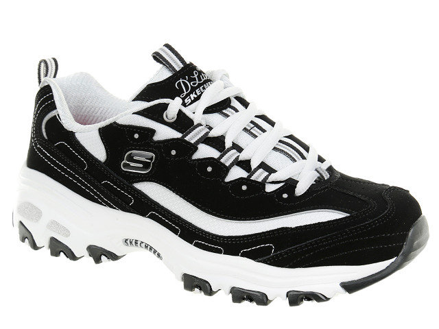 人気ブランドの新作 damskie, Buty SKECHERS, D'lites-Biggest rozmiar czarny, Fan, レディースウェア