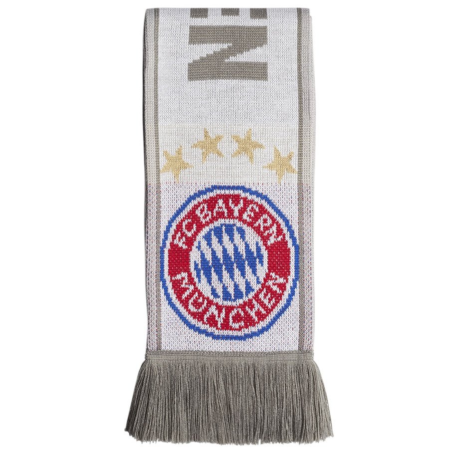 Adidas, Szal kibica, FC Bayern SCARF DY7684, biały Adidas, Szal kibica, FC Bayern SCARF DY7684, biały