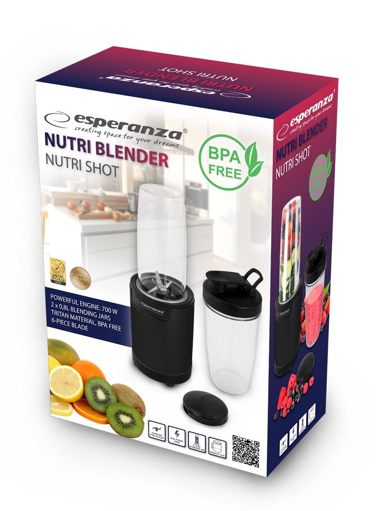 Blender kielichowy personalny ESPERANZA Nutri Shot EKM029 Esperanza AGD Sklep