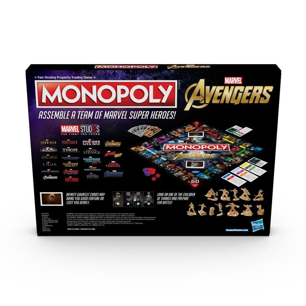 USA直輸入】MARVEL アベンジャーズ モノポリー MONOPOLY