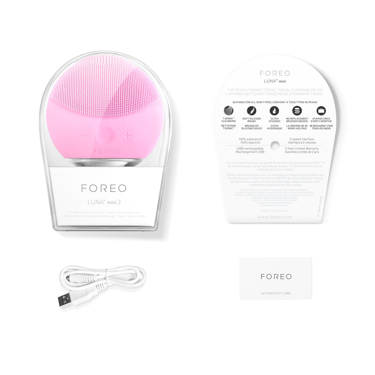 FOREO LUNA mini 2 フクシア（F6231)ピンク FOREO LUNA mini 2 szczoteczka soniczna do twarzy Fuschia