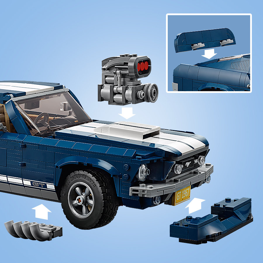 LEGO Creator Expert, model z klocków Ford Mustang 10265