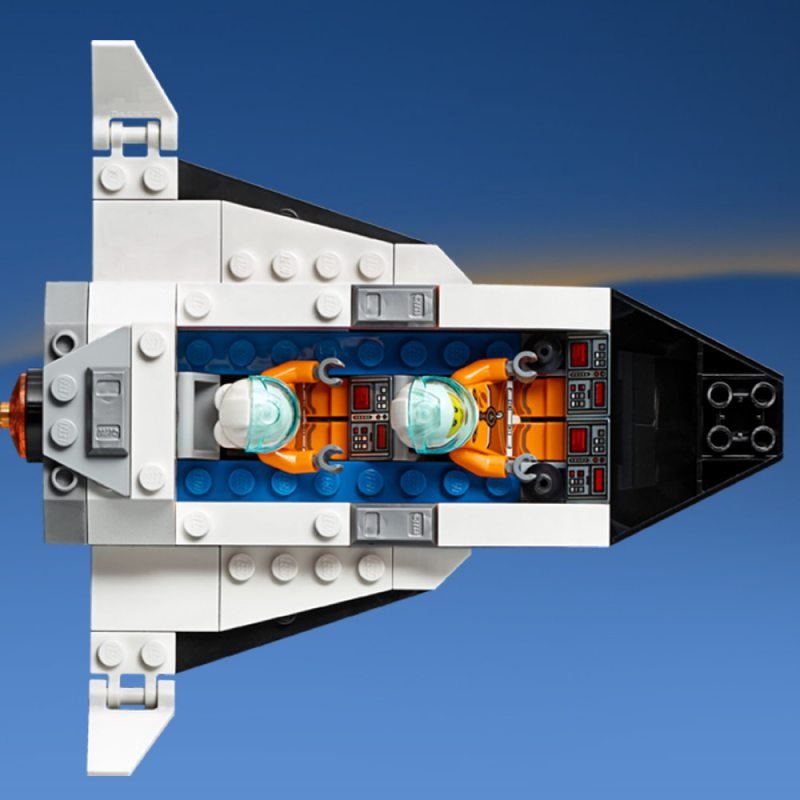 Конструктор lego city space port площадка для сборки и транспорт для перевозки ракеты 60229