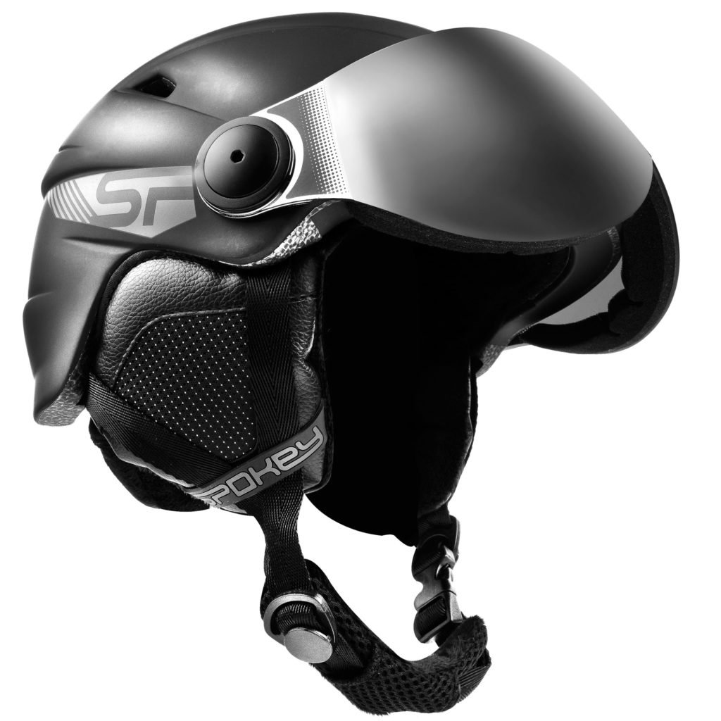 Spokey, Kask narciarski z szybą, JASPER, czarny, rozmiar XL Spokey, Kask narciarski z szybą, JASPER, czarny, rozmiar XL