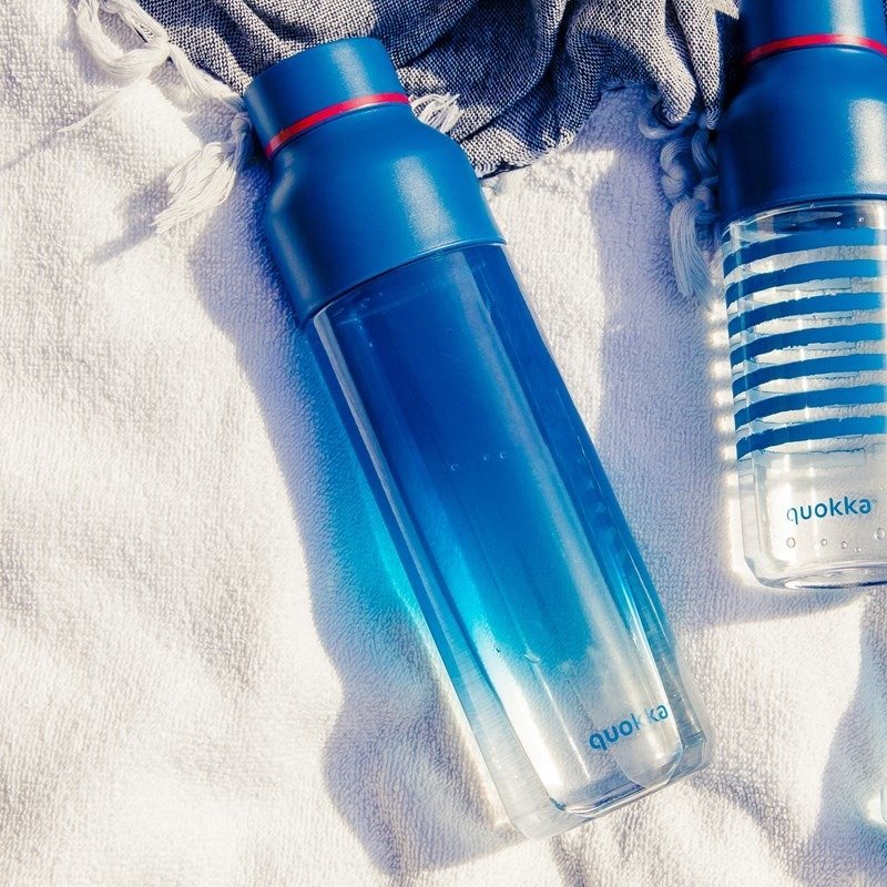 Quokka, Butelka na wodę z tritanu, niebieski, 840 ml - Quokka | Sport
