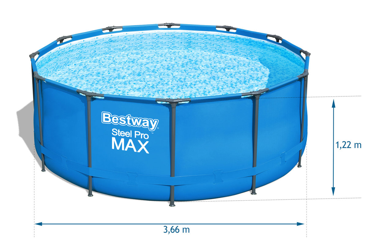 Basen stelażowy 366x122 cm BESTWAY 56420, zestaw 18w1 - Bestway | Sklep ...