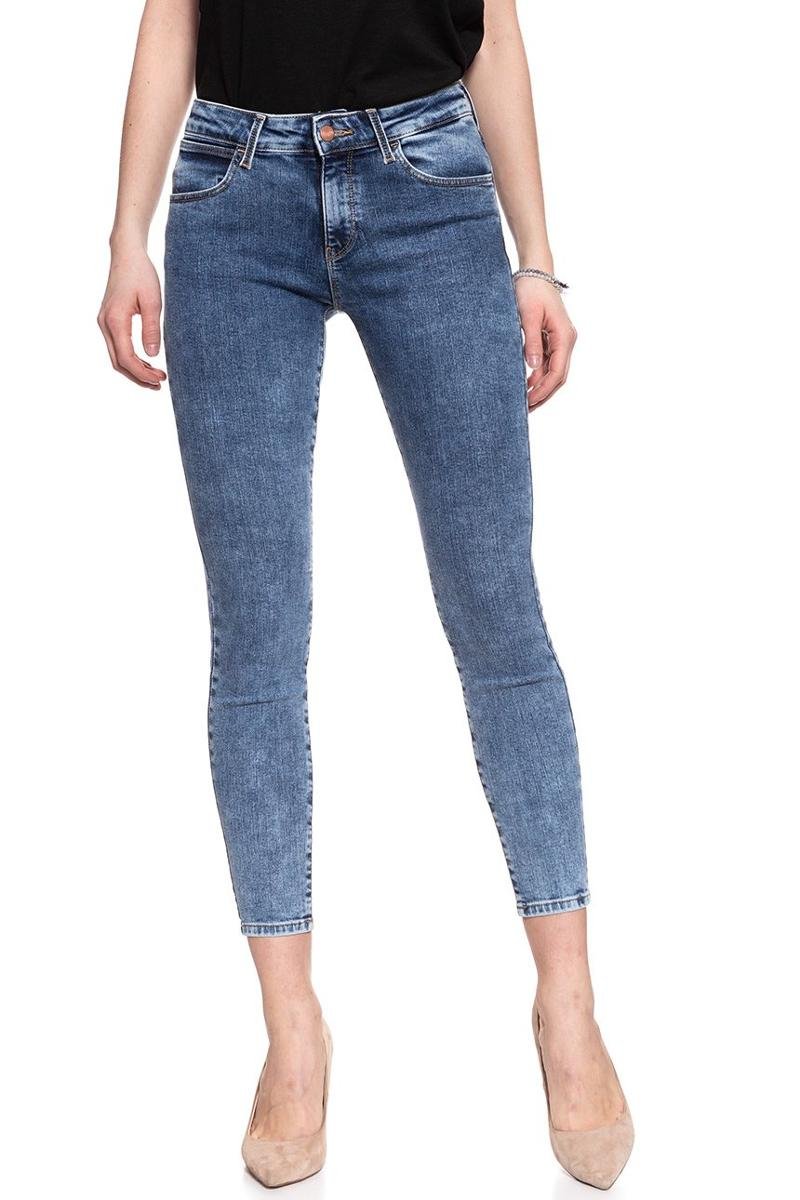 Wrangler, Spodnie Damskie, Skinny Crop Static Blue W28Msv25J, Rozmiar ...