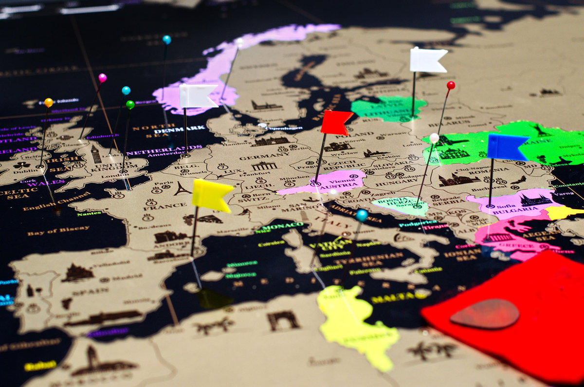 Mapa Zdrapka Europy Złota w Tubie Po Polsku - ZdrapMape | Sklep EMPIK.COM