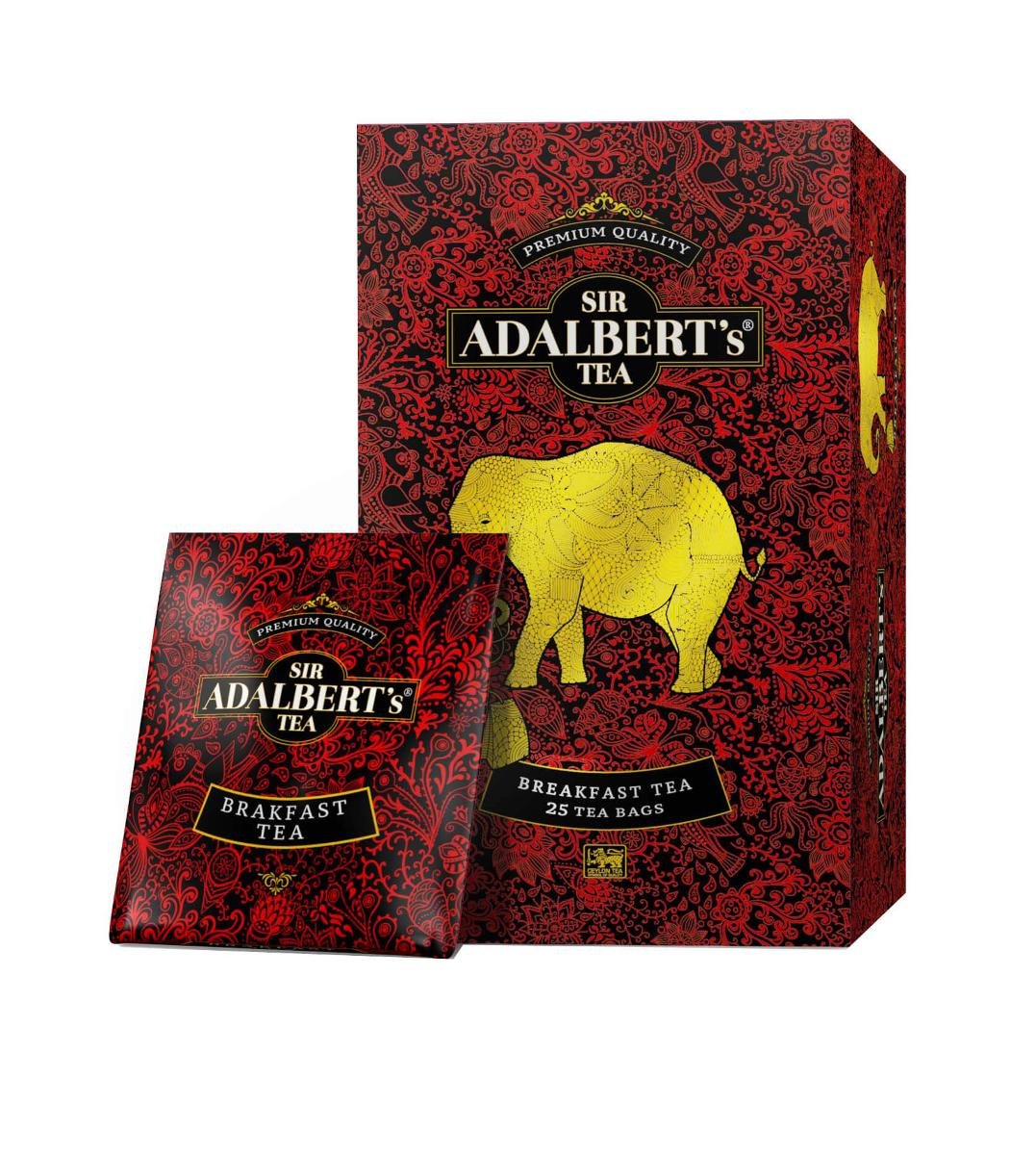 Sir Adalbert's Tea, herbata czarna Breakfast Tea, 25 saszetek Sir