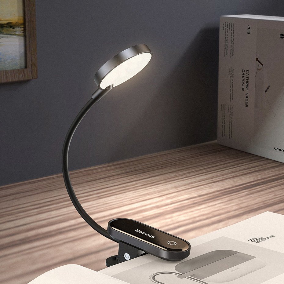 Baseus mini lampka lampa LED z klipsem szary DGRAD-0G - Baseus | Sklep ...