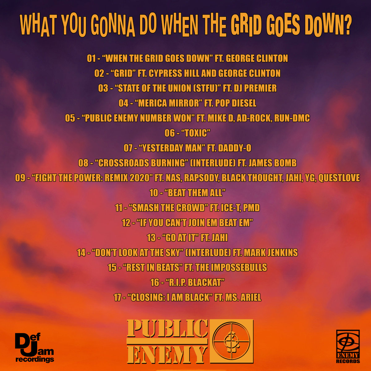 What You Gonna Do When The Grid Goes Down? Public Enemy Muzyka