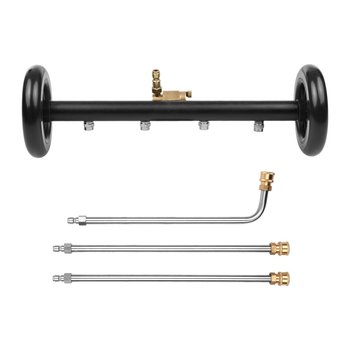 16-calowa myjka ciśnieniowa 2 w 1 do podwozia, myjka powierzchniowa, myjka ciśnieniowa, miotła wodna z przedłużkami do czyszczenia podłoża samochodowego - INNY-D