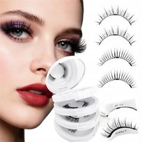 16 Szt Magnetyczne Rzęsy Naturalny Efekt Czarne bez Kleju i Eyelinera 3d Inna marka