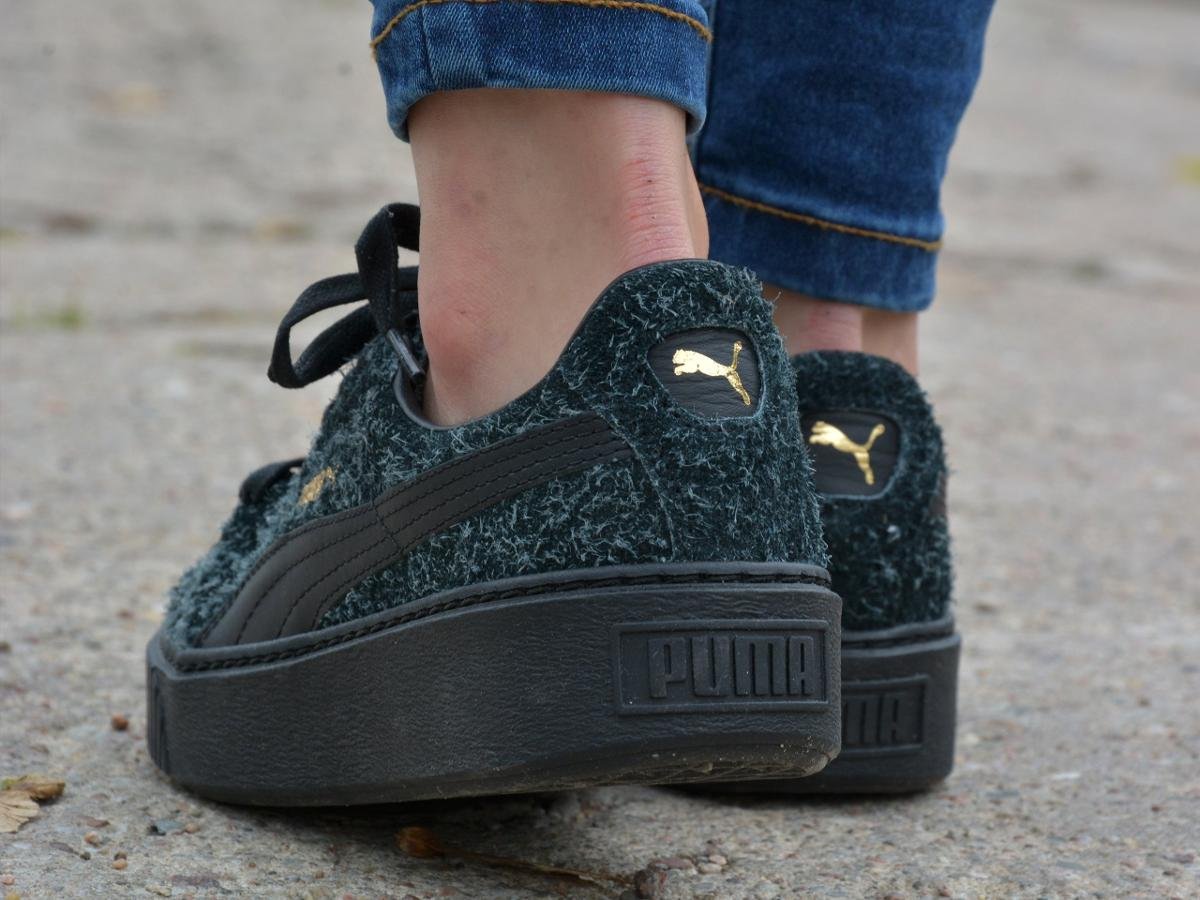 Puma fashion suede platform shoes