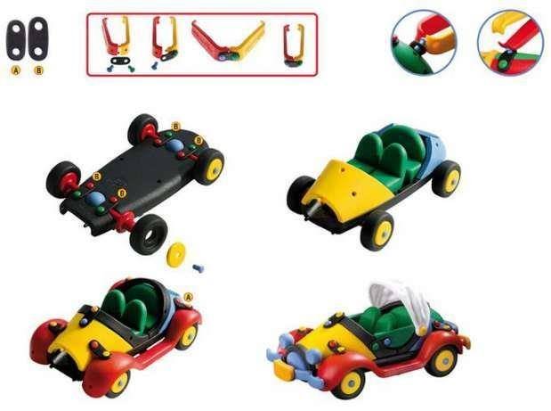 Samochód sportowy mic-o-mic zabawki konstru 4260126572485 Wesoły konstruktor 