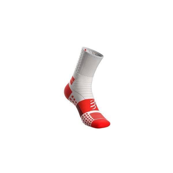 Compressport, Skarpety PRO MARATHON SOCKS, czerwone/białe - T2