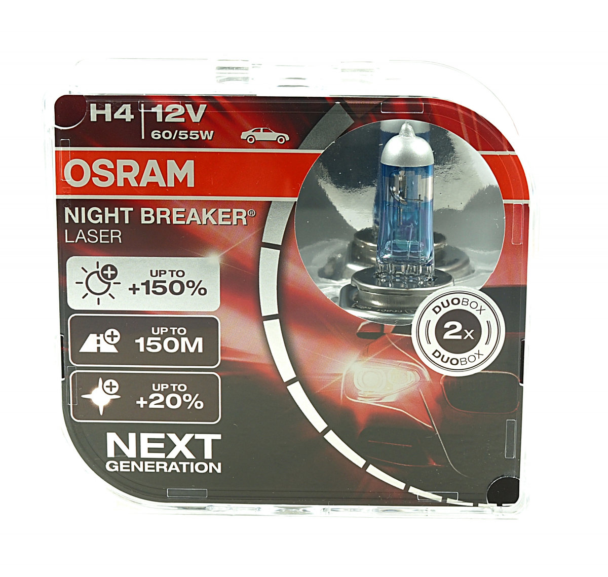 Żarówki OSRAM H4 Night Breaker Laser +150% 2 sztuki - Osram ...