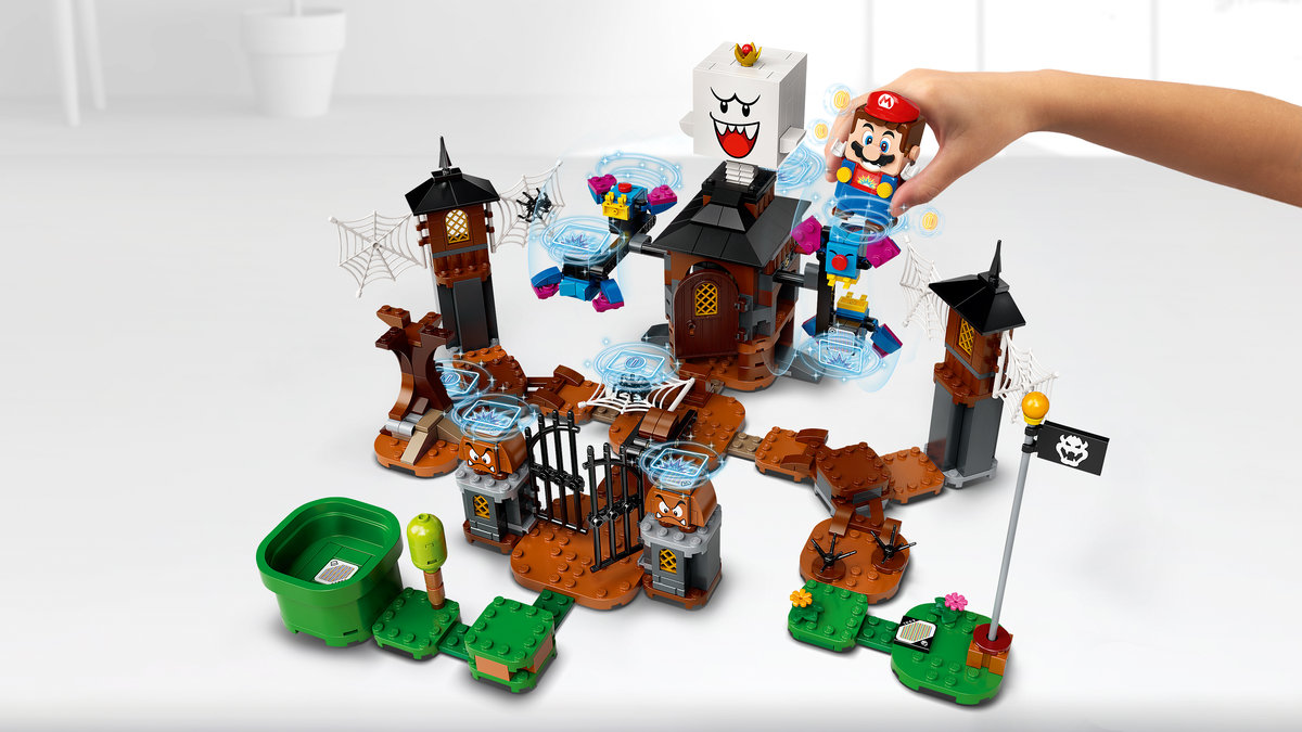 yui*　804545 サイドアクリル LEGO Super Mario, klocki King Boo i nawiedzone podwórz