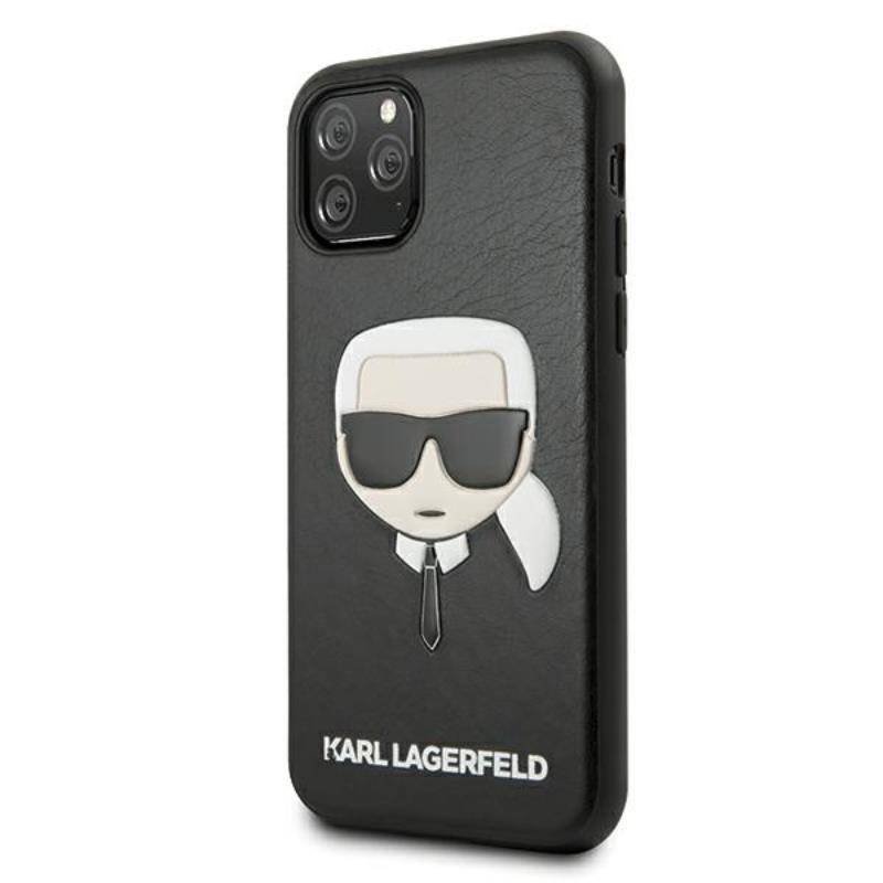 Karl Lagerfeld Silicone Ikonik Karl`s Head - Etui iPhone 11 Pro (czarny