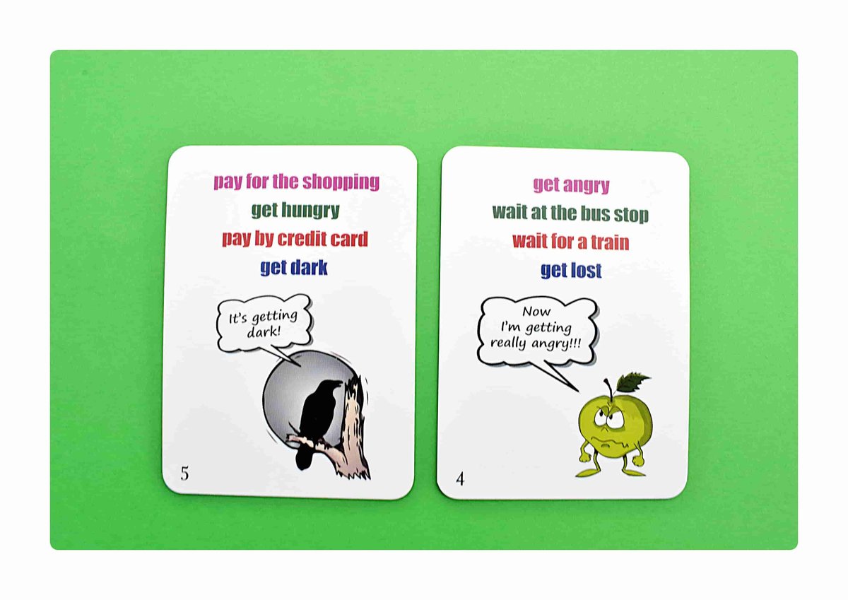 Fun Card English Collocations Part 1 - 50 Lernkarten Für Englisch A1/A2 Level