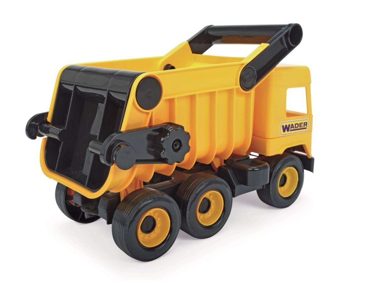 Tigres Wader Middle Truck Camion Poubelle Jaune Dans Une Boîte En Carton