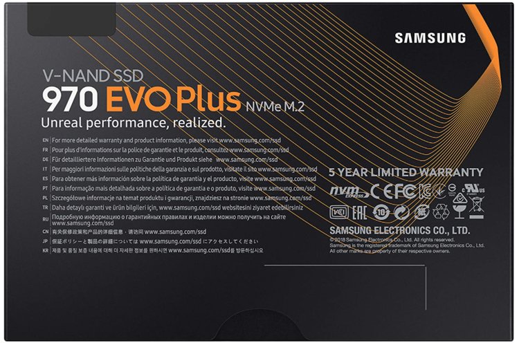 内蔵型SSD Samsung EVO 970 Plus NVMe Gen3x4 2 TB Samsung 970 EVO Plus SSD 2 TB - wewnętrzny dysk