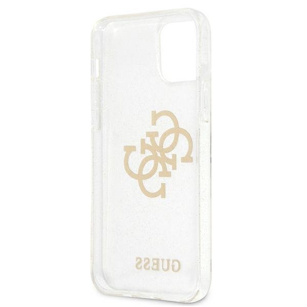 Guess Handyhülle Für IPhone 12 Pro Max (6,7 Zoll) – Graues Design Mit Großem Metal-Logo