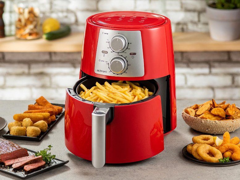 Frytkownica beztłuszczowa DELIMANO Air Fryer Pro Red 110064493