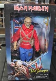 NECA Iron Maiden エディ フィギュア The Trooper NECA Iron Maiden Retro Trooper Eddie Figurka, 634482149034