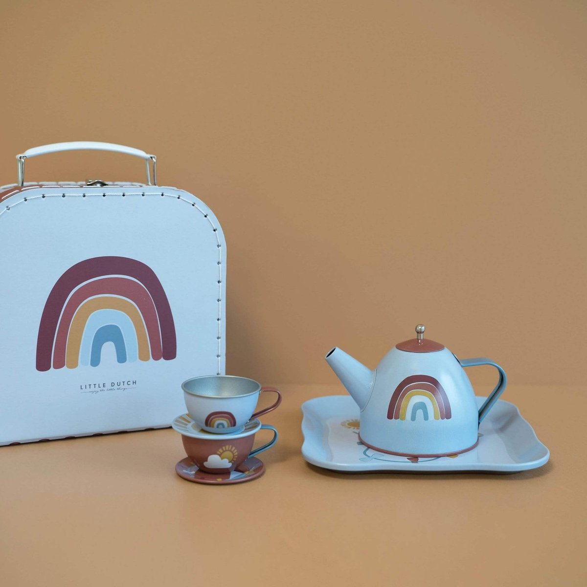 Little Dutch, zabawka edukacyjna Tea set Pure zestaw herbaciany