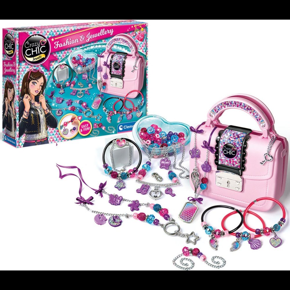 アクセサリー　まとめて CLEMENTONI Zestaw Do Tworzenia Bransoletki BIŻUTERIA TOREBKA CRAZY