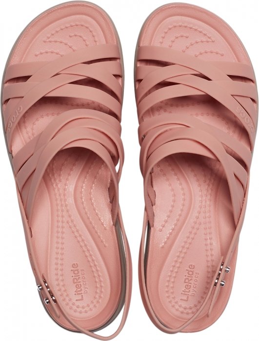 crocs brooklyn strappy low wedge w
