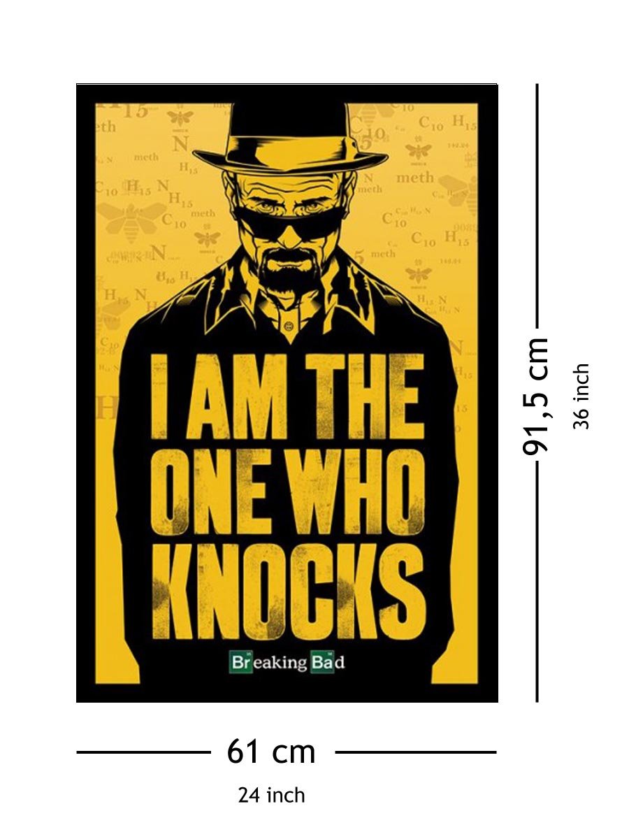 BREAKING BAD DOORMAT - ZERBINO I AM ONE WHO KNOCKS - Pyramid