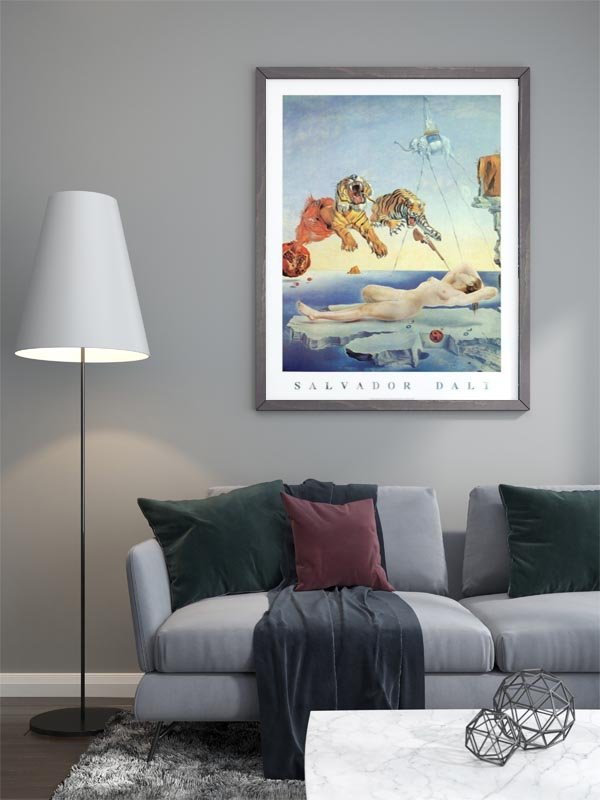 Salvador Dali Sen Spowodowany Lotem Pszczoły Interpretacja Close, Plakat, CLOSE, Salvador Dali Sen spowodowany lotem pszczoły